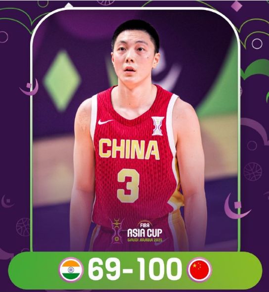 亚洲杯积分榜：中国男篮与中国台北男篮全胜